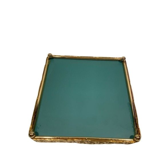 Turkish Gold Mirrored Tray Espresso Cups & Shot Glasses Ottoman Style Set For 2 - Picture 5 of 12